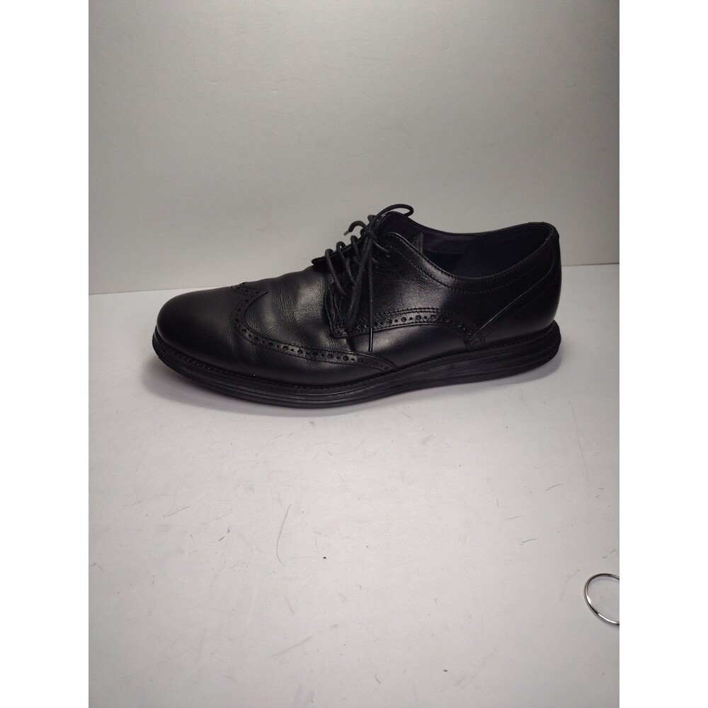 Cole Haan Grand Wingtip Brogue Oxfords Black Leather Lace Up Shoes Mens Sz 10.5M